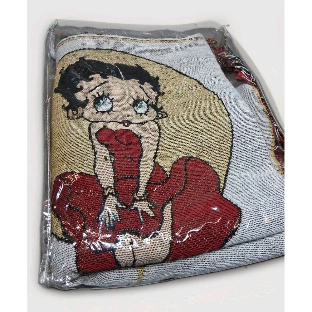 Vintage Betty Boop Danbury Mint Throw Blanket Tapestry